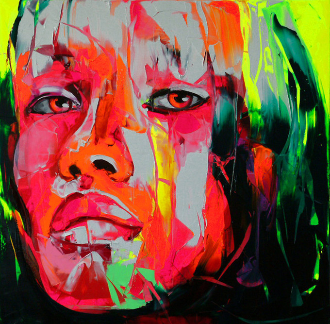 Francoise Nielly Portrait Palette Painting Expression Face049